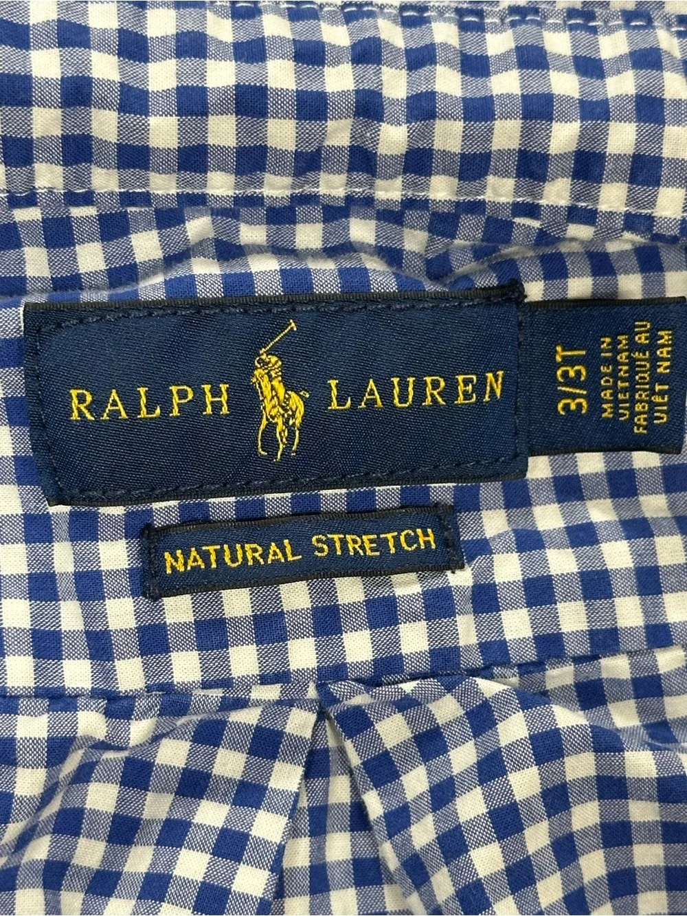 Polo Ralph Lauren Toddler Gingham Natural Stretch Button-Down Shirt - Boys 3/3T